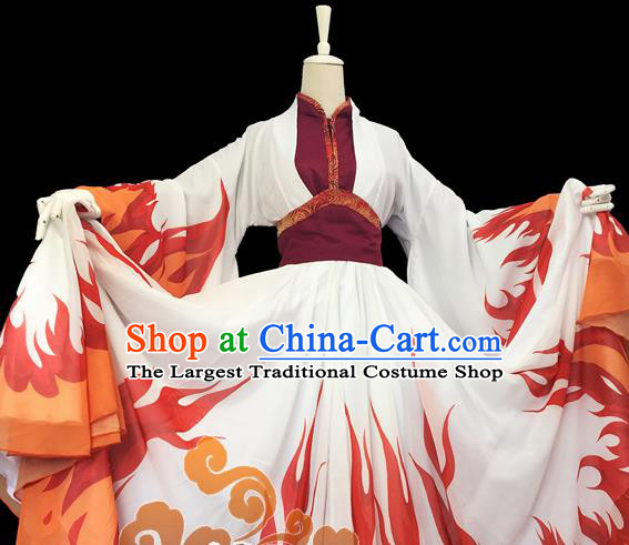 Chinese Traditional Cosplay Heroine Female Knight Dress Custom Ancient Fairy Swordswoman Costume for Women