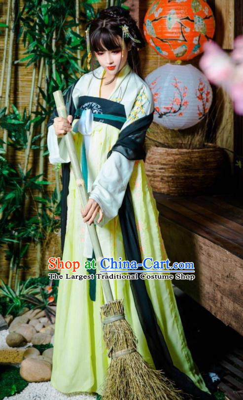 Chinese Traditional Cosplay Court Maid Dress Custom Ancient Tang Dynasty Swordswoman Princess Costume for Women