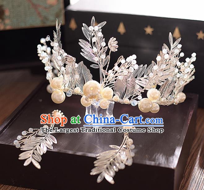 Top Grade Handmade Royal Crown Traditional Princess Wedding Hair Accessories for Women