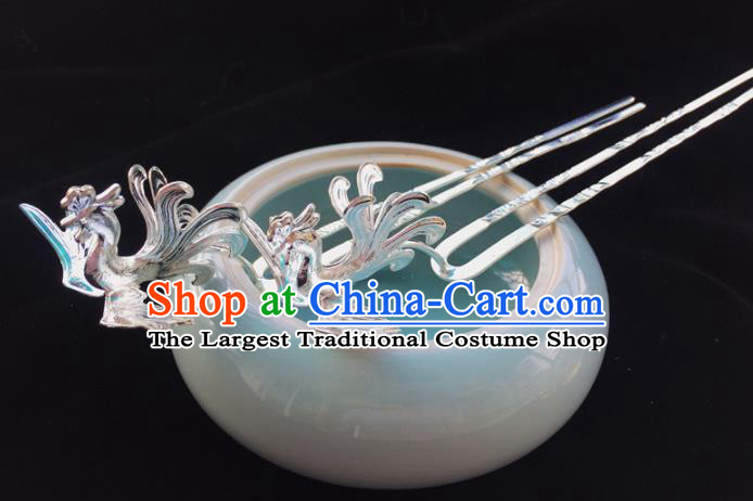 Chinese Ancient Princess Phoenix Hair Clip Hairpins Traditional Handmade Hanfu Hair Accessories for Women