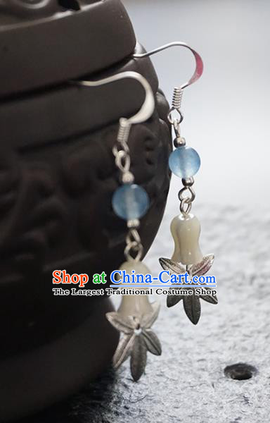 Chinese Ancient Court Bell Earrings Traditional Princess Hanfu Wedding Ear Accessories for Women