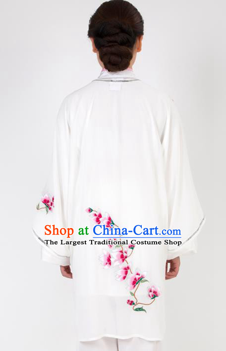 Chinese Traditional Martial Arts Embroidered Plum Costume Best Kung Fu Competition Tai Chi Training Clothing for Women