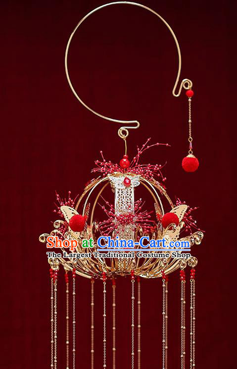 Chinese Traditional Wedding Prop Lantern Ancient Bride Portable Lamp for Women