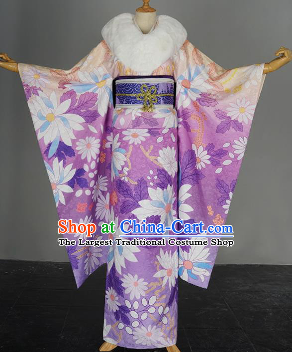 Traditional Japanese Cosplay Geisha Costumes Japan Okuni Kimono Dress for Women