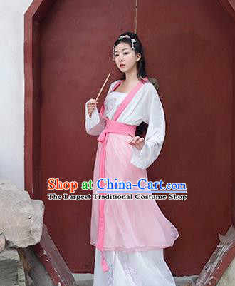 Chinese Traditional Song Dynasty Maidservant Costumes Ancient Female Civilian Hanfu Dress for Women