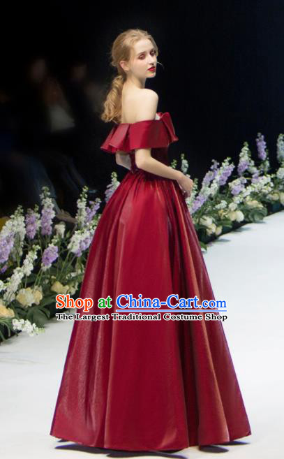 Custom Top Grade Off Shoulder Rosy Wedding Dress Bride Full Dress for Women