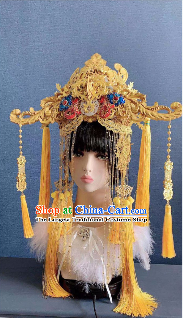 Top Royal Hair Ornaments Chinese Ancient Queen Hairstyle Hair Jewelry Hair Pieces