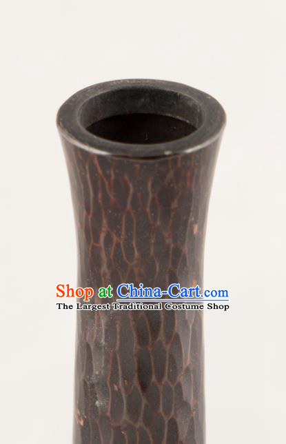 Chinese Handmade Copper Flask Vase Traditional Bronze Lagena Craft Decoration