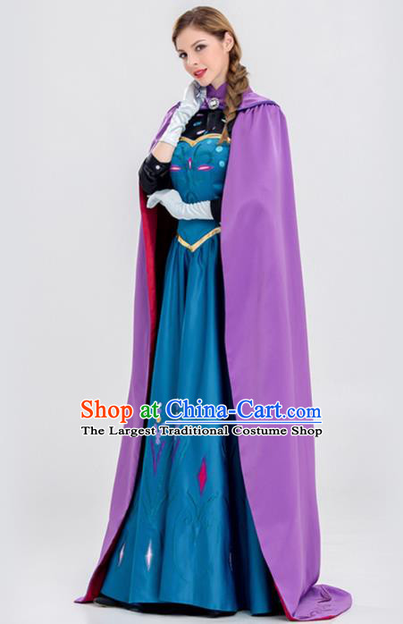Traditional Europe Renaissance Queen Drama Stage Performance Dress European Halloween Cosplay Court Costume for Women