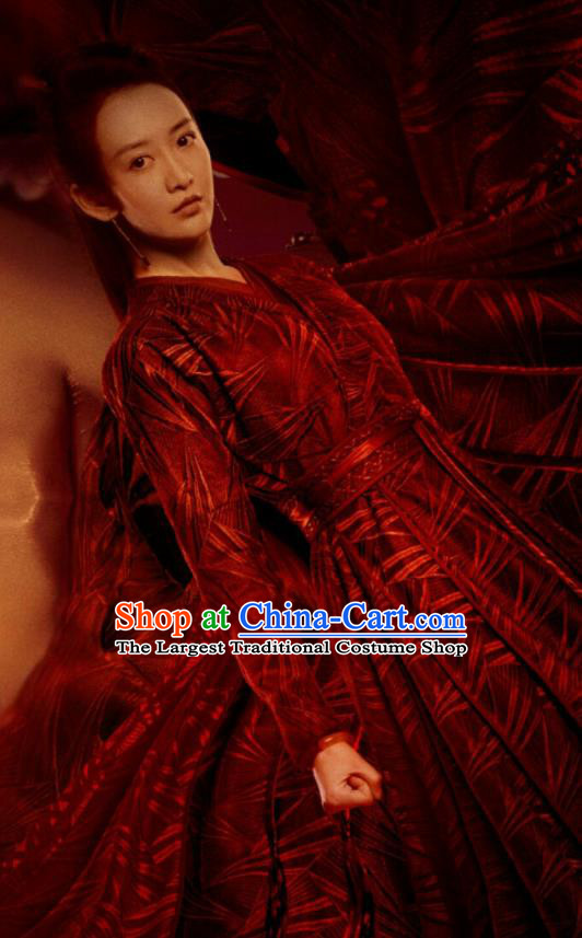Chinese Ancient Female Knight Su Shunqing Dress Drama Novoland Eagle Flag Wang Ou Replica Costumes for Women