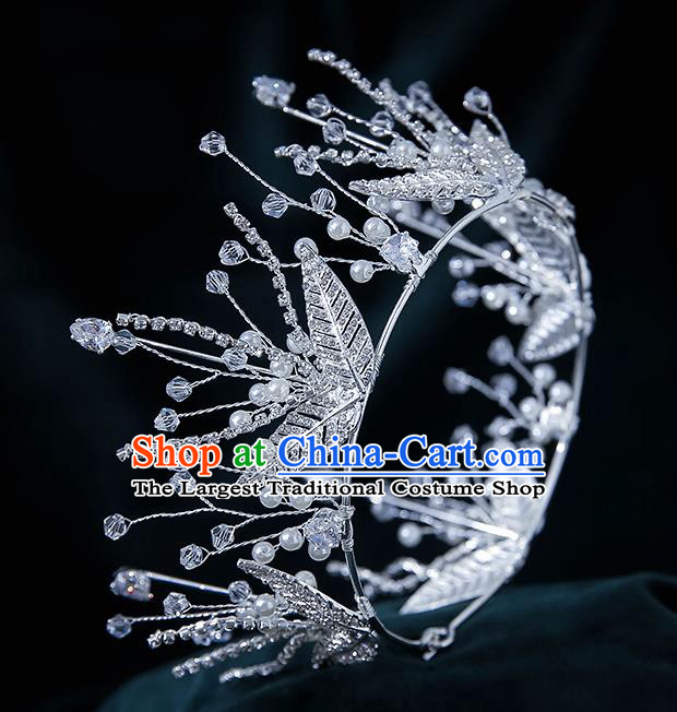 Top Grade Bride Crystal Royal Crown Wedding Hair Accessories for Women