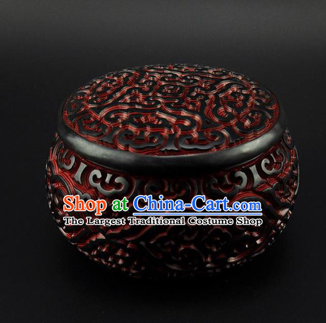 Traditional Chinese Handmade Lacquerware Carving I go Box Craft