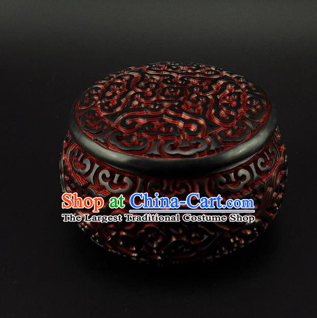 Traditional Chinese Handmade Lacquerware Carving I go Box Craft