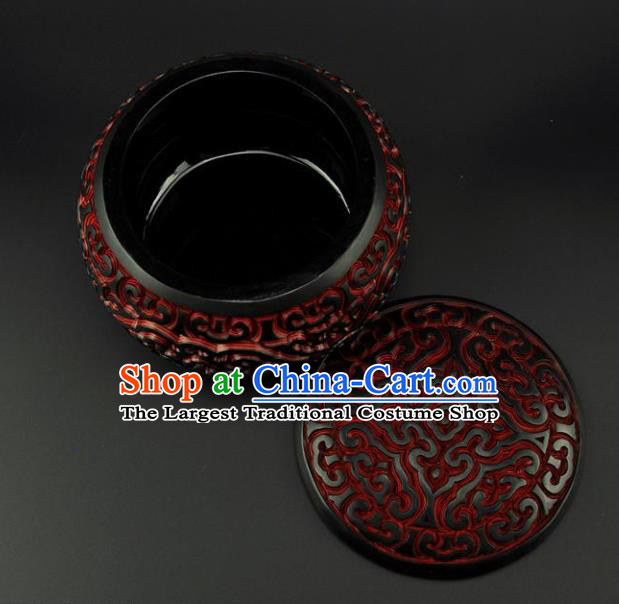 Traditional Chinese Handmade Lacquerware Carving I go Box Craft