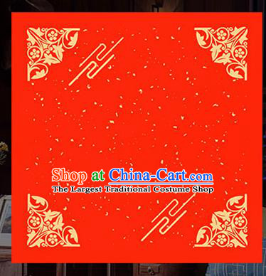 Traditional Chinese Wedding Red Batik Paper Spring Festival Handmade Classical Pattern Couplet Paper Craft