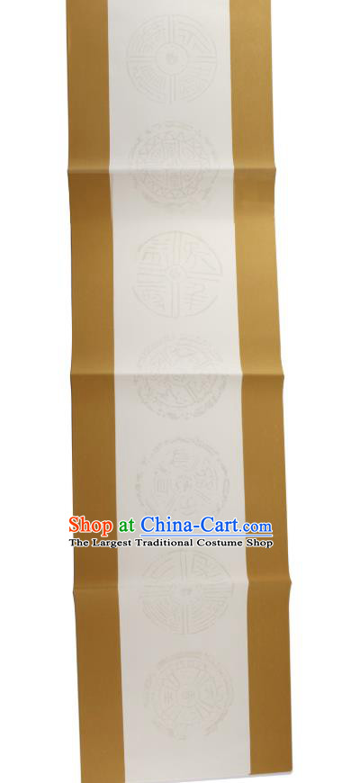 Traditional Chinese Classical Pattern Scroll Paper Handmade Calligraphy Couplet Xuan Paper Craft