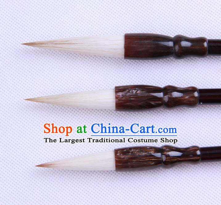 The Four Treasures of Study Bamboo Writing Brushes Chinese Calligraphy Sheep Hair Brush Pen