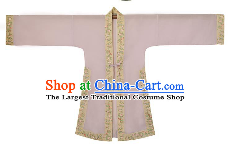 Chinese Ancient Noble Lady Costumes Traditional Hanfu Dress BeiZi Top and Skirt Song Dynasty Palace Princess Garment