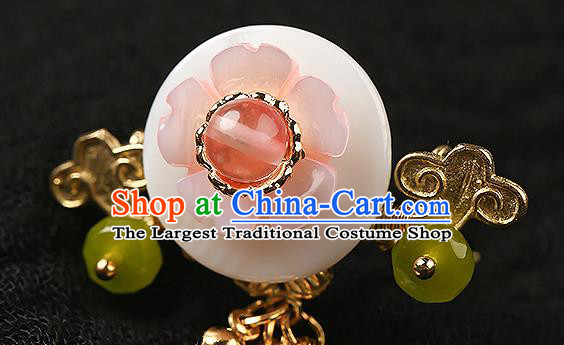 Chinese Classical Beads Tassel Hair Clips Hanfu Hair Accessories Handmade Ancient Princess Little Hairpins for Women