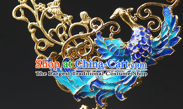 Chinese Handmade Ming Dynasty Necklet Classical Jewelry Accessories Ancient Hanfu Agate Beads Tassel Necklace for Women