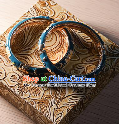 Chinese Classical Hanfu Enamel Bracelet Accessories Ancient Princess Bangle