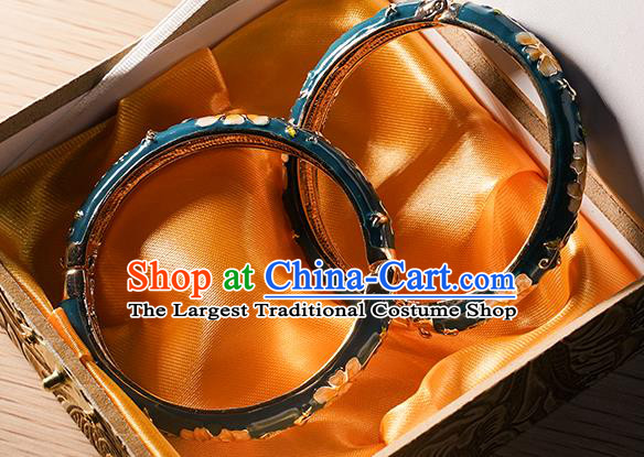 Chinese Classical Hanfu Enamel Bracelet Accessories Ancient Princess Bangle