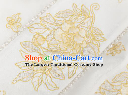 Chinese Ancient Court Female Hanfu Dresses Traditional Song Dynasty Imperial Concubine BeiZi Embroidered Blouse and Skirt Historical Costumes