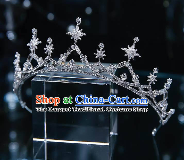Handmade Baroque Wedding Bride Royal Crown Classical Jewelry Accessories European Princess Hair Accessories