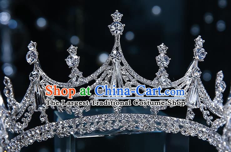 Handmade Baroque Hair Accessories Classical Jewelry Accessories European Princess Wedding Bride Crystal Royal Crown