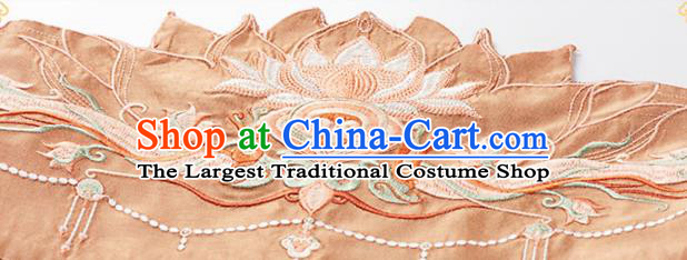 Chinese Tang Dynasty Princess Historical Costumes Traditional Ancient Hanfu Apparels Embroidered Cape and Dress Full Set