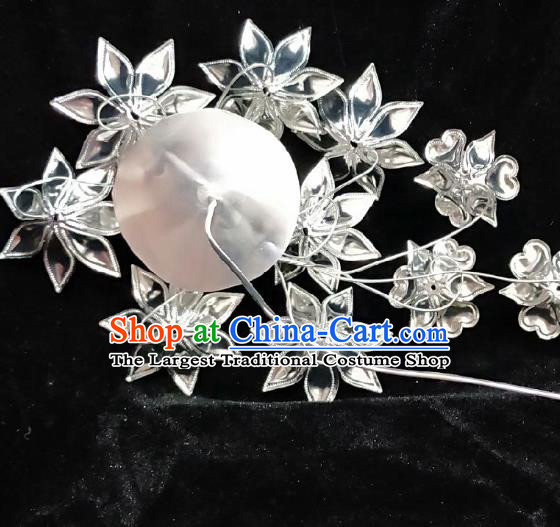 China Handmade Ethnic Minority Hair Accessories Miao Nationality Bride Hair Stick Argent Flowers Hairpin