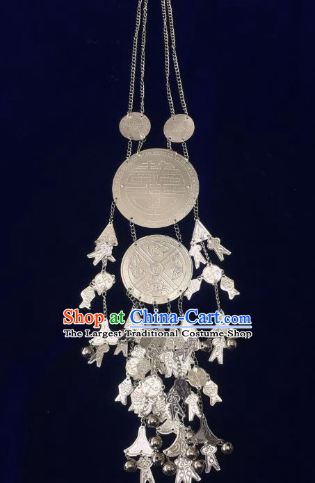 China Nationality Stage Show Accessories Traditional Minority Folk Dance Jewelry Hainan Li Ethnic Wedding Necklace