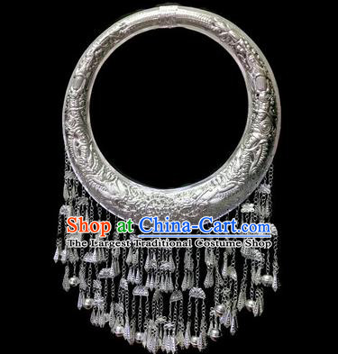 China Miao Ethnic Stage Show Accessories Traditional Miao Minority Women Necklace
