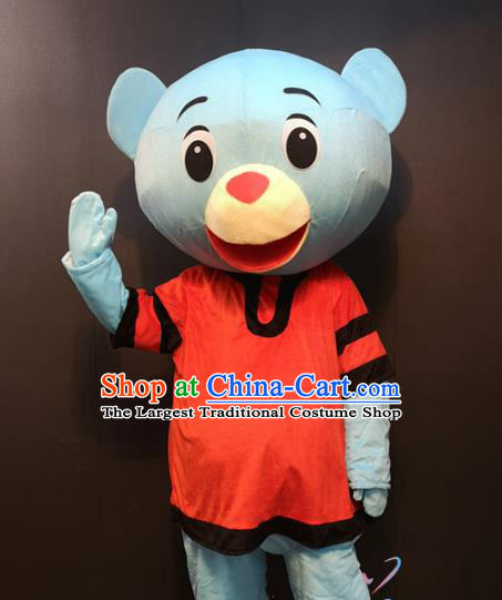 Custom Puppet Bear Apparels Cosplay Rabbit Walking Cartoon Costume Children Day Stage Performance Clothing and Hat