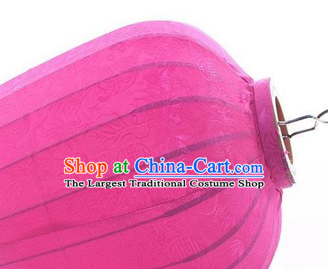 Handmade Chinese Decoration Palace Lanterns Traditional New Year Rosy Satin Lantern Classical Festival Wax Gourd Lamp