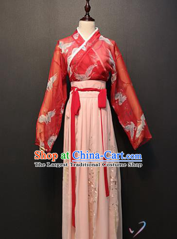 Chinese Ming Dynasty Female Swordsman Clothing Traditional Classical Dance Dress Ancient Women Costume