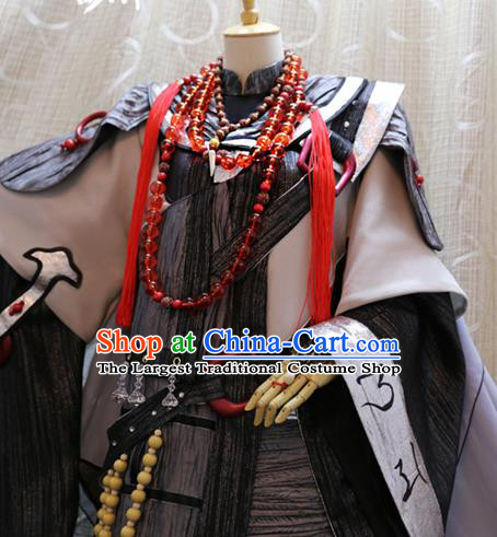 Cosplay Martial Arts Monk Commander Costumes Custom China Ancient Swordsman Clothing