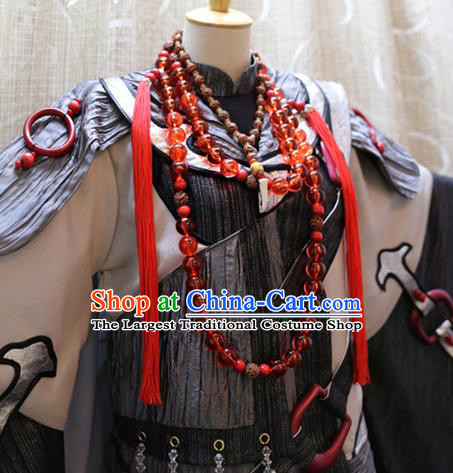 Cosplay Martial Arts Monk Commander Costumes Custom China Ancient Swordsman Clothing