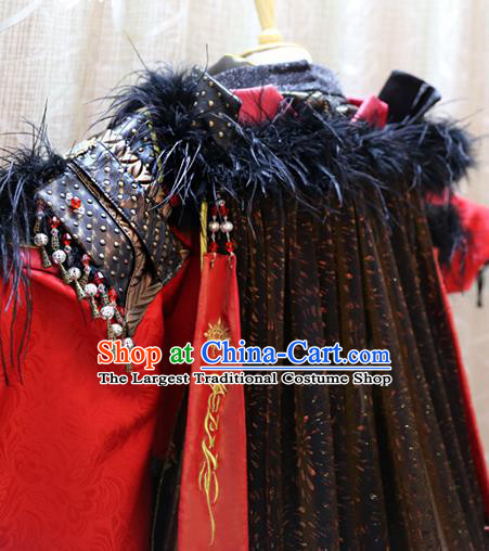 Cosplay Royal Lord Yuanxie Costumes Custom China Ancient Emperor Clothing with Cape