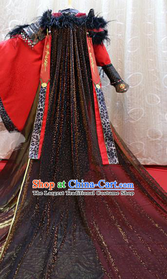Cosplay Royal Lord Yuanxie Costumes Custom China Ancient Emperor Clothing with Cape