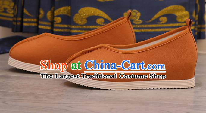 China Handmade Ginger Cloth Shoes Princess Shoes Hanfu Shoes Women Shoes Opera Shoes Monk Shoes