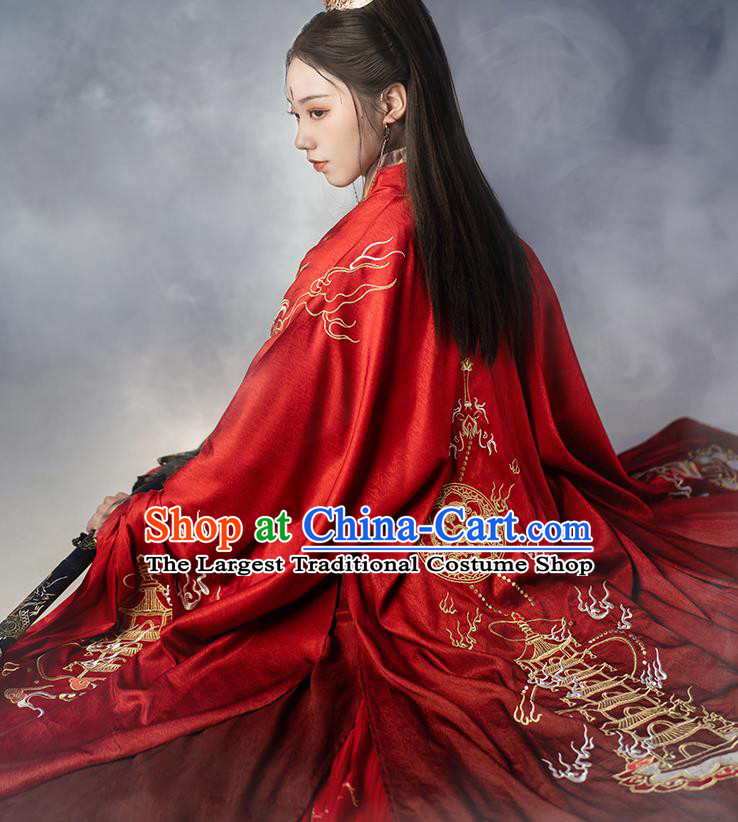 China Ancient Swordsman Costumes Traditional Tang Dynasty Taoist Hanfu Apparels Embroidered Outfits for adults