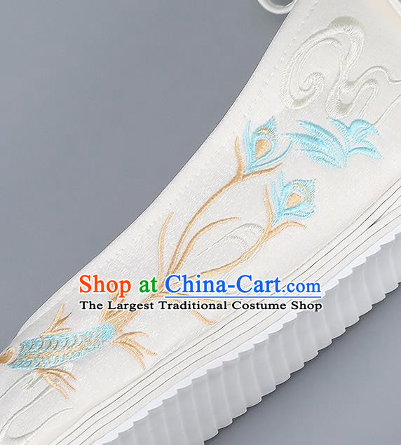 Traditional China Handmade Hanfu Shoes Princess Shoes National Shoes Embroidered Shoes Ming Dynasty Shoes