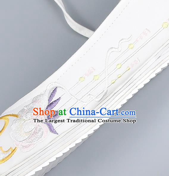 Traditional China Handmade Hanfu Shoes Embroidered Shoes Ming Dynasty Princess Shoes National Shoes