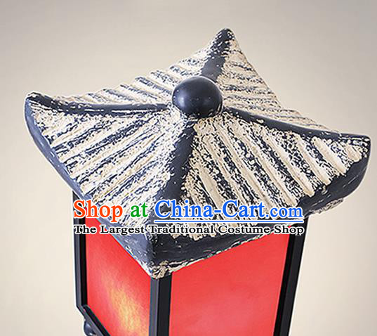 China Limestone Floor Lamp Traditional Courtyard Decorations Handmade Outdoor Lantern