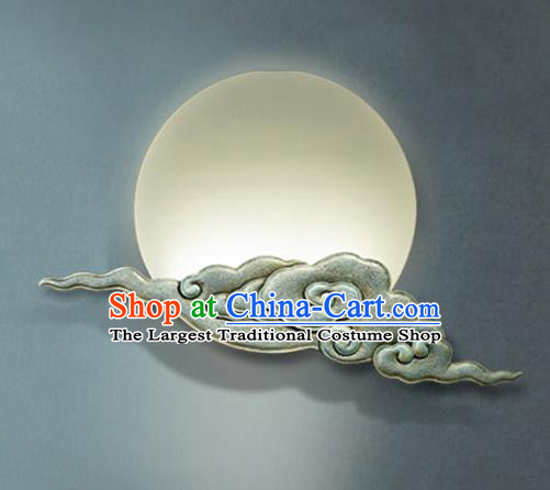 China Handmade Carving Stone Cloud Wall Lantern Traditional Home Decoration Light Corridor Lamp