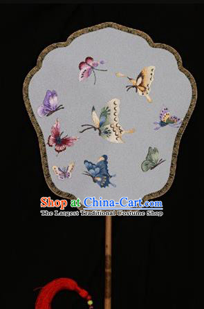China Bride Fan Suzhou Embroidery Double Side Fan Palace Fan Classical Dance Silk Fans Traditional Wedding Fan