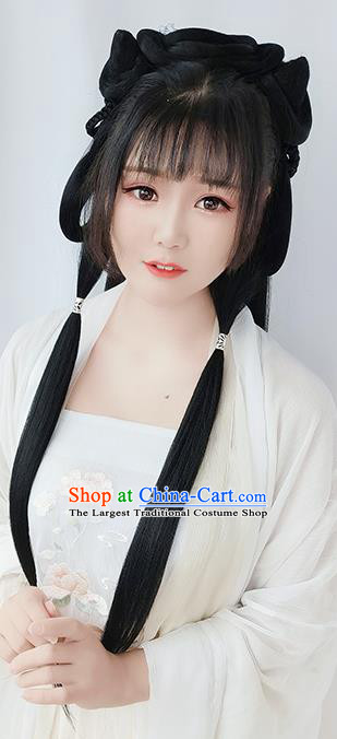 Chinese Cosplay Tang Dynasty Princess Wigs Best Quality Wigs China Wig Chignon Ancient Palace Lady Wig Sheath