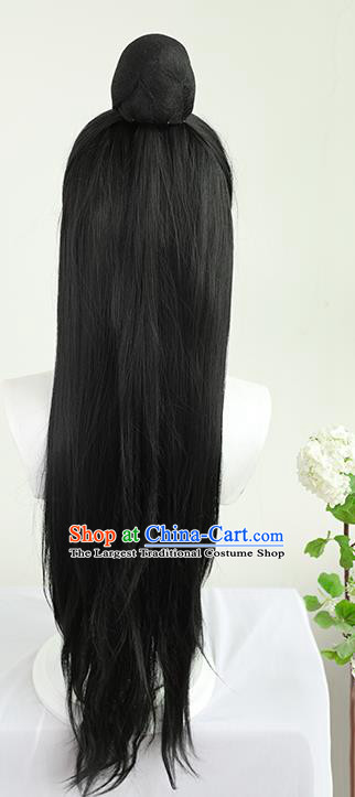 Best Chinese Cosplay Scholar Wig Sheath China Quality Lace Wigs Ancient Swordsman Wen Zhengming Wig