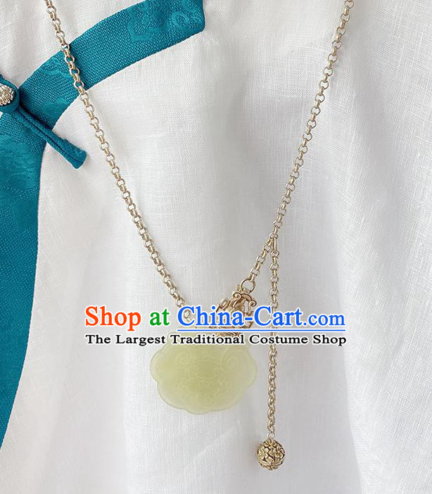 China Handmade Jewelry Accessories Traditional Hanfu Jade Necklace